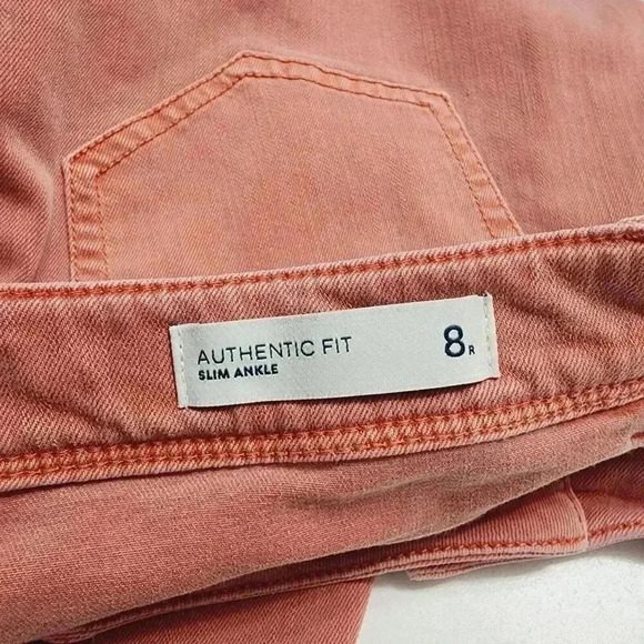 J. Jill Womens  Authentic Slim Ankle Jeans Size 8R Pink 10PT - Picture 5 of 7